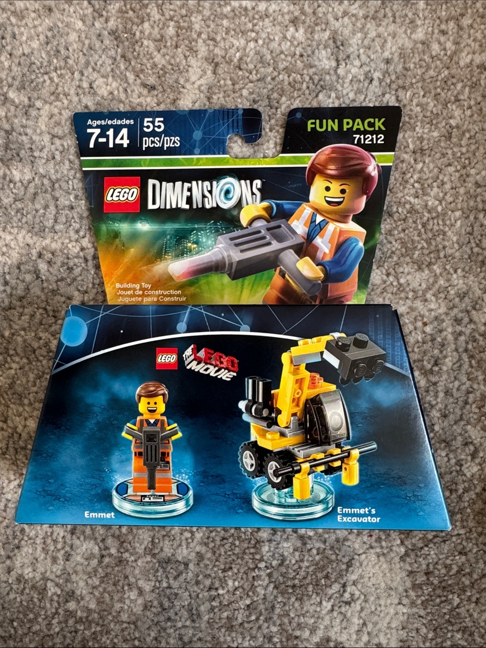 Lego Emmet Fun Pack with Yellow and Orange Excavator